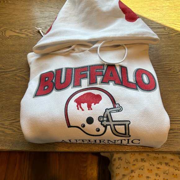 Buffalo Bills Authentic Helmet Hood - Pullover Hoodie - Picture 4 of 16